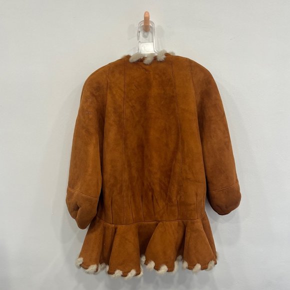 Shearling & Suede Western Jacket /Poncho - Size M/L - Picture 4 of 6
